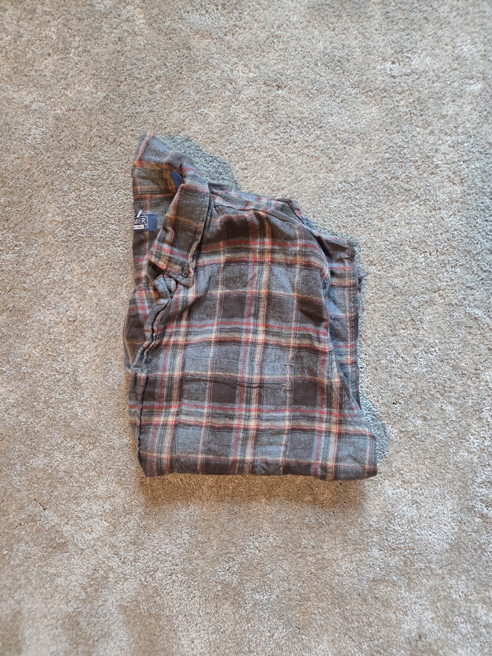 Vintage Premier International Plaid Flannel Shirt